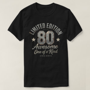 Tolles 80 seit Geburt Retro-Geburtstags-T-Shirt T-Shirt