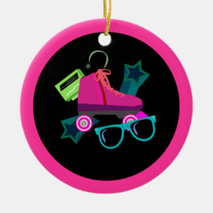 Tolles 80er-Jahr-Ornament Keramikornament