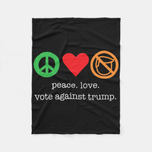 Tolles Anti-Trump-Shirt für Demokraten Fleecedecke