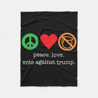 Tolles Anti-Trump-Shirt für Demokraten Fleecedecke