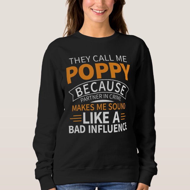 Tolles Awesome Vatertag Mohn Opa Design Sweatshirt (Vorderseite)
