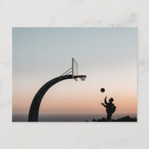 Tolles Basketballkorb Postkarte