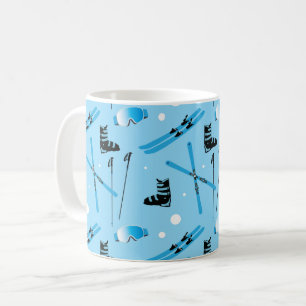 Tolles Blaues Skifahren Kaffeetasse
