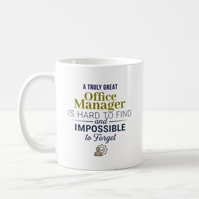Tolles Büro-Manager-Personalisiertes Namensgeschen Kaffeetasse (Links)