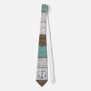 Tolles, cooles, vintage-blaues Anker-weißes-Schlan Krawatte