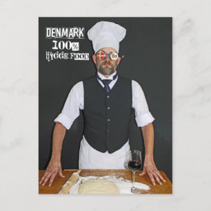 Tolles Dänemark 100% hygge-gemütliches Essen! Postkarte