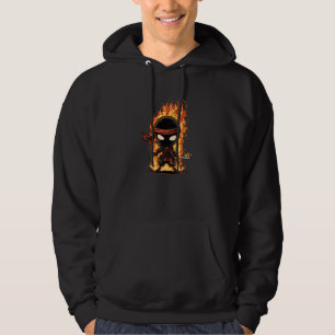 Tolles Feuer-Ninja-Kostüm für Ninjas und Flammen L Hoodie