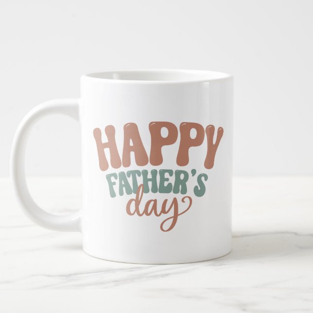 Tolles Frohes Vater-Tag  Jumbo-Tasse (Links)