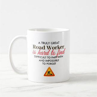 Tolles Geschenk für Straßenarbeiter mit Namen Kaffeetasse