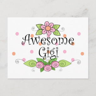 Tolles Gigi T-Shirt Postkarte