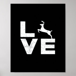 Tolles Hirschliebhaber-Trend-Design  Poster