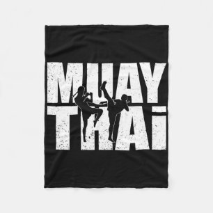 Tolles Muay-Thai-Design MMA-Kämpfer-Training Kickb Fleecedecke