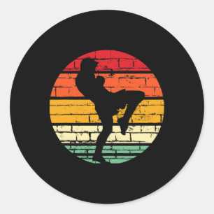 Tolles Muay-Thai-Geschenk für Kampfsportlehrer, Ki Runder Aufkleber