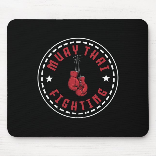 Tolles Muay-Thai-Kampfd Design Kickboxer MMA-Trai Mousepad (Vorne)
