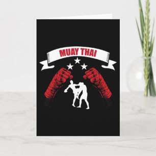 Tolles Muay-Thai-Kampfdessin Mma-Training Kickb Karte