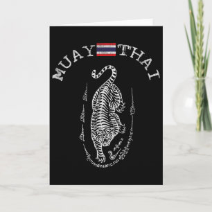 Tolles Muay-Thai-Kickboxen Tiger - Männer Frauen Karte