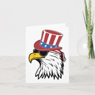 Tolles Patriotisches Adler-USA-Shirt  Karte