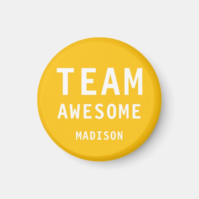 Tolles personalisiertes Team-Name Magnet (Vorne)