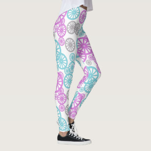 Tolles Rad Kreis Muster Pastellfarben Leggings