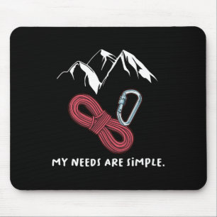 Tolles Rock Climbing Geschenk-Shirt Rock Climber B Mousepad