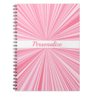 Tolles rosa abstraktes personalisierbares Journal  Notizblock