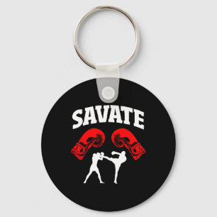 Tolles Savate-Boxdesign Kick Mma Kickboxen Schlüsselanhänger