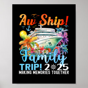Tolles Schiff Spaß Familienreise 2025 Sommer passe Poster