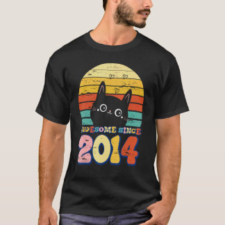 Tolles Seit 2014 T-Shirt Katze Für Mädchen Junge E