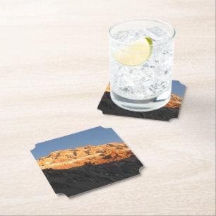 Tolles Sonnenuntergangs-Panorama, Mount Aconcagua, Untersetzer