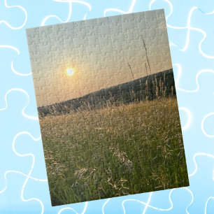 Tolles Spaß-Sonnenuntergangs-Foto, Familienspielab Puzzle