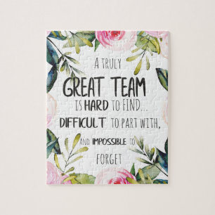 Tolles Team Dankeschön-Geschenk Erstaunliches Team Puzzle