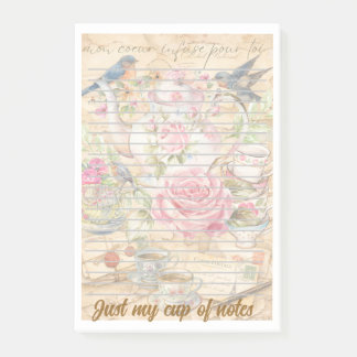 Tolles Tee-Notiz | Cute Teekanne Pun Post‑It® Noti Post-it Klebezettel