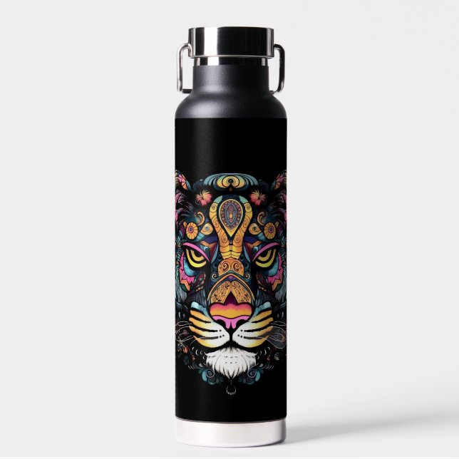 Tolles Tigerhaupt  Trinkflasche (Vorne)
