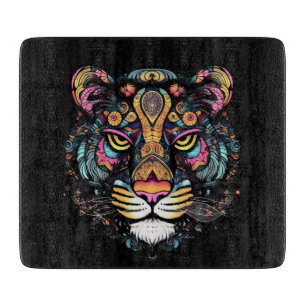 Tolles Tigerkopfglas Schneidebrett