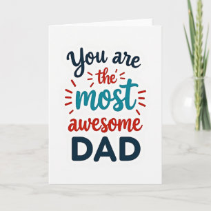Tolles Vater-Typografie-Karte Karte