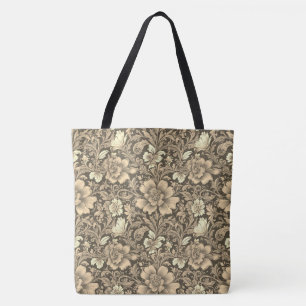 Tolles Vintage-Sepia-Blumenmuster