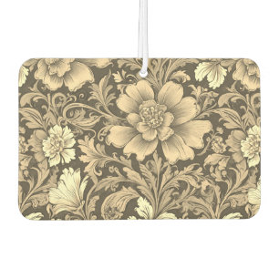 Tolles Vintage-Sepia-Blumenmuster Autolufterfrischer