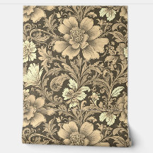 Tolles Vintage-Sepia-Blumenmuster