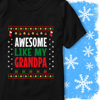 Tolles Weihnachts-Pullover-Design wie mein Opa T-Shirt