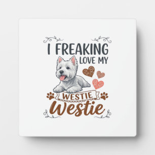 Tolles Westie-Hundeherz Pfoten_1 Fotoplatte