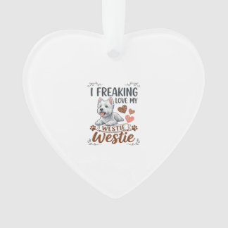 Tolles Westie-Hundeherz Pfoten_1 Ornament