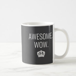 Tolles Wow Lustiges Zitat V-Ausschnitt für Frauen Kaffeetasse