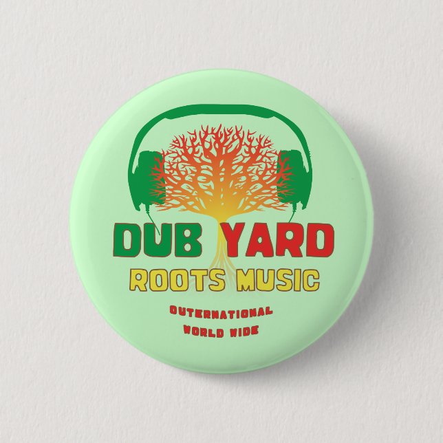 Tollpatsch-Yard wurzelt Musik Button (Vorderseite)