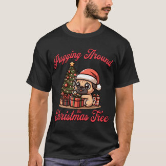 Tollpatschig um den Weihnachtsbaum herum Cute Weih T-Shirt