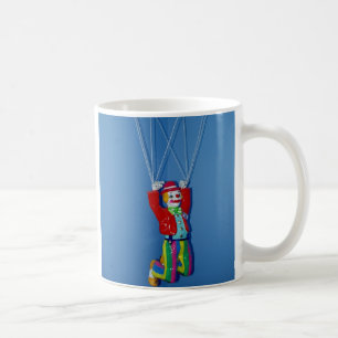 Tollpatschiger Fallschirmspringer-Clown Tasse