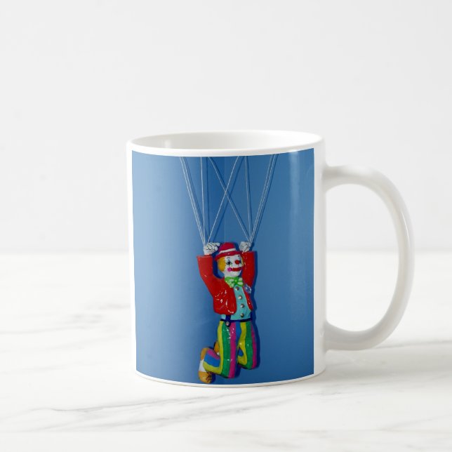 Tollpatschiger Fallschirmspringer-Clown Tasse (Rechts)