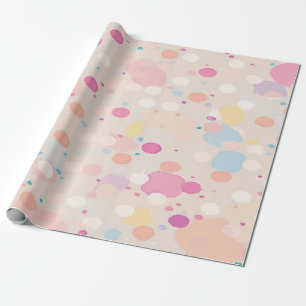 Tollpatschiges Rosa, Gelb, Orange und Weißer Farbf Geschenkpapier