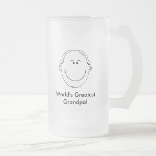 Tollster Opa Frosted Mug Mattglas Bierglas