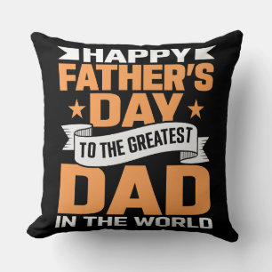 Tollster Papa der Welt-Typografie Kissen