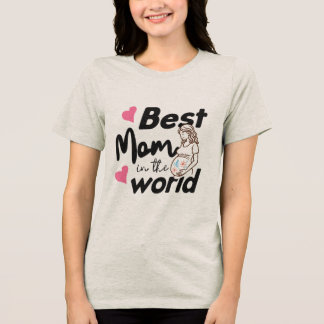 Tollstes Mutter-der-Welt-Shirt zum Muttertag Tri-Blend Shirt